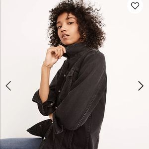 Madewell Denim Jacket in Black, Size Small